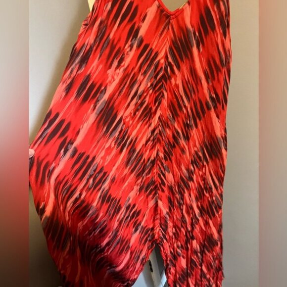 Beyond Capri made in Italy drop crotch romper with abstract print viscose ML - Picture 3 of 5